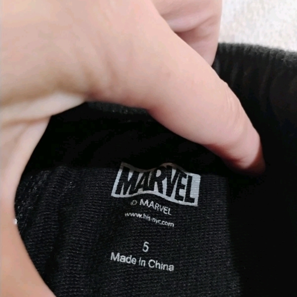 Marvel Black Kids Shorts with Spider-Man Design - Picture 2 of 7